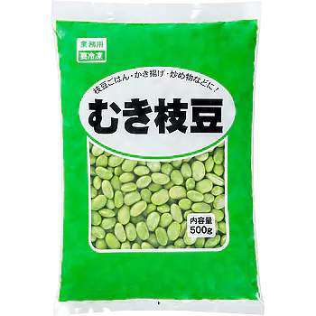 Frozen Green Soya Beans 500g むき枝豆 Frozen Green Soya Beans 500g むき枝豆