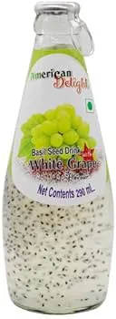 Basil Seed White Grape Drink 290 ml Buy One Get One ! Basil Seed White Grape Drink 290 ml Buy One Get One !