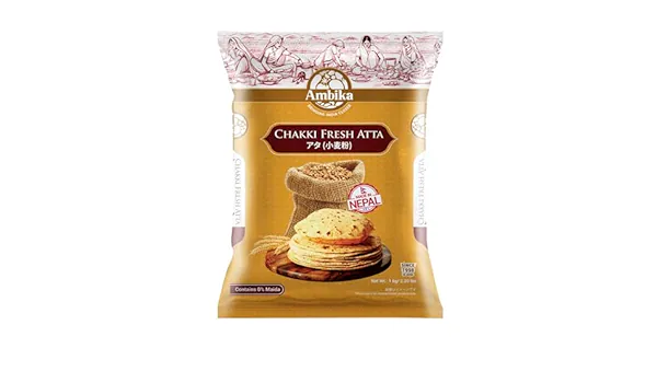Chakki Fresh Atta/Wheat Ambika (1kg) Chakki Fresh Atta/Wheat Ambika (1kg)