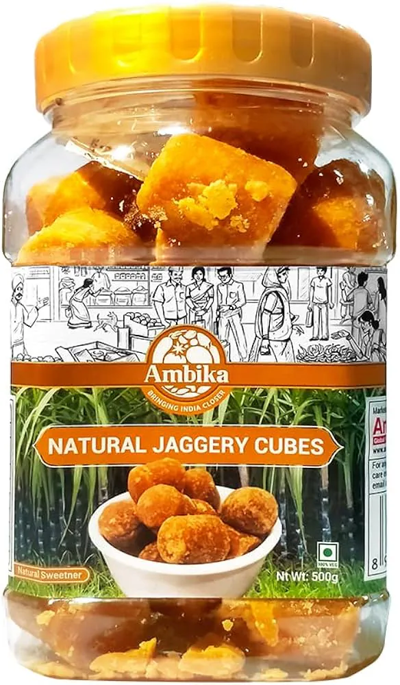 Ambika Jaggery Cubes (500g) ジャガリーキューブ(Organic)