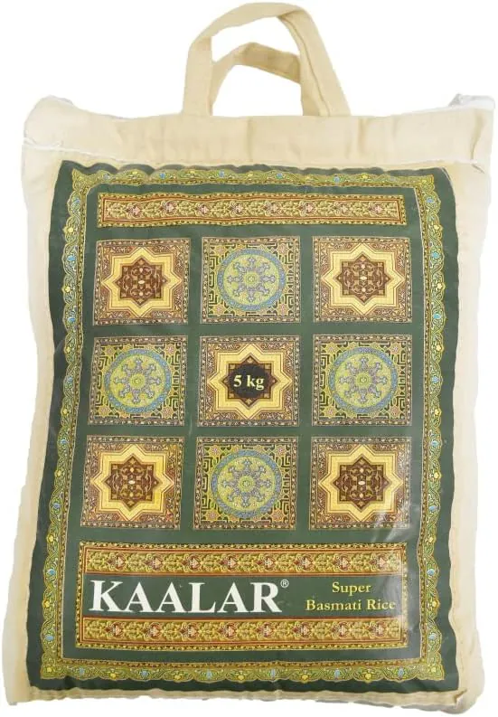 Kaalar Basmati Rice Cotton Bag (5kg)