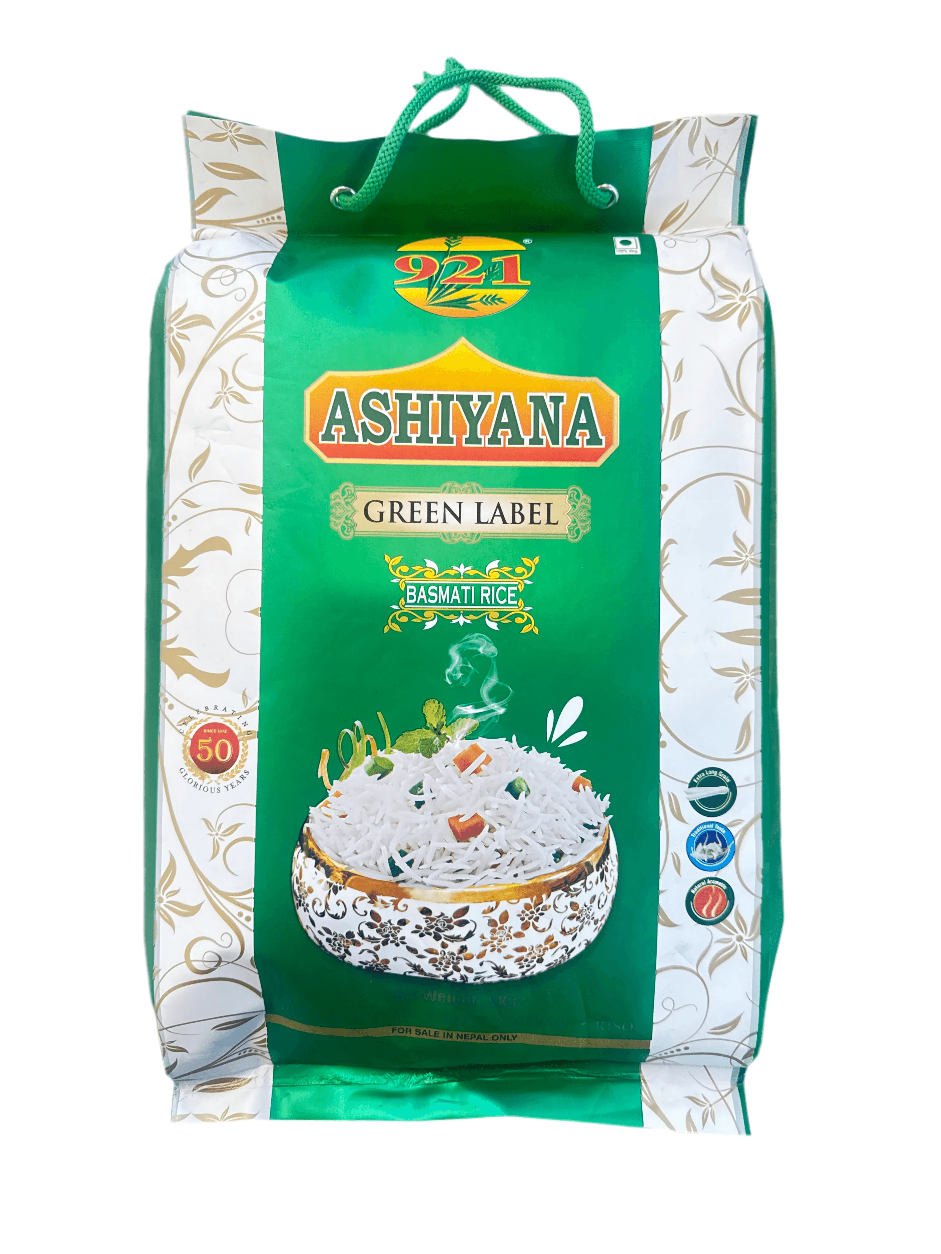 Ashiyana Green Label Basmati Rice (5kg)