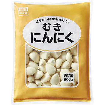 Frozen Peeled garlic 500g むきにんにく Frozen Peeled garlic 500g むきにんにく