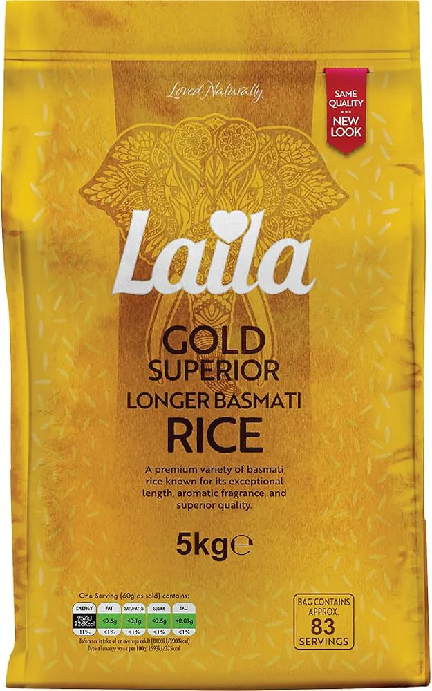 Laila  Gold Basmati Rice (5Kg) (New)