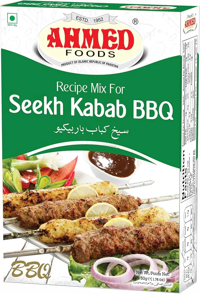 Ahmed Seekh Kabab BBQ Masala (50g) Ahmed Seekh Kabab BBQ Masala (50g)