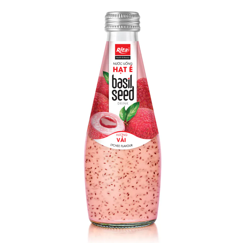 Basil Seed Lychee Drink 290 ml Buy One Get One ! Basil Seed Lychee Drink 290 ml Buy One Get One !