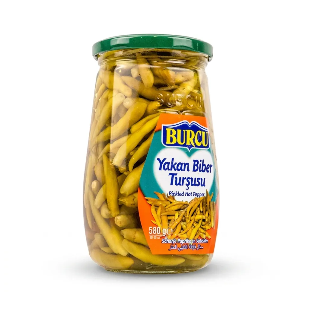 Burcu Pickled Hot Pepper (520g)