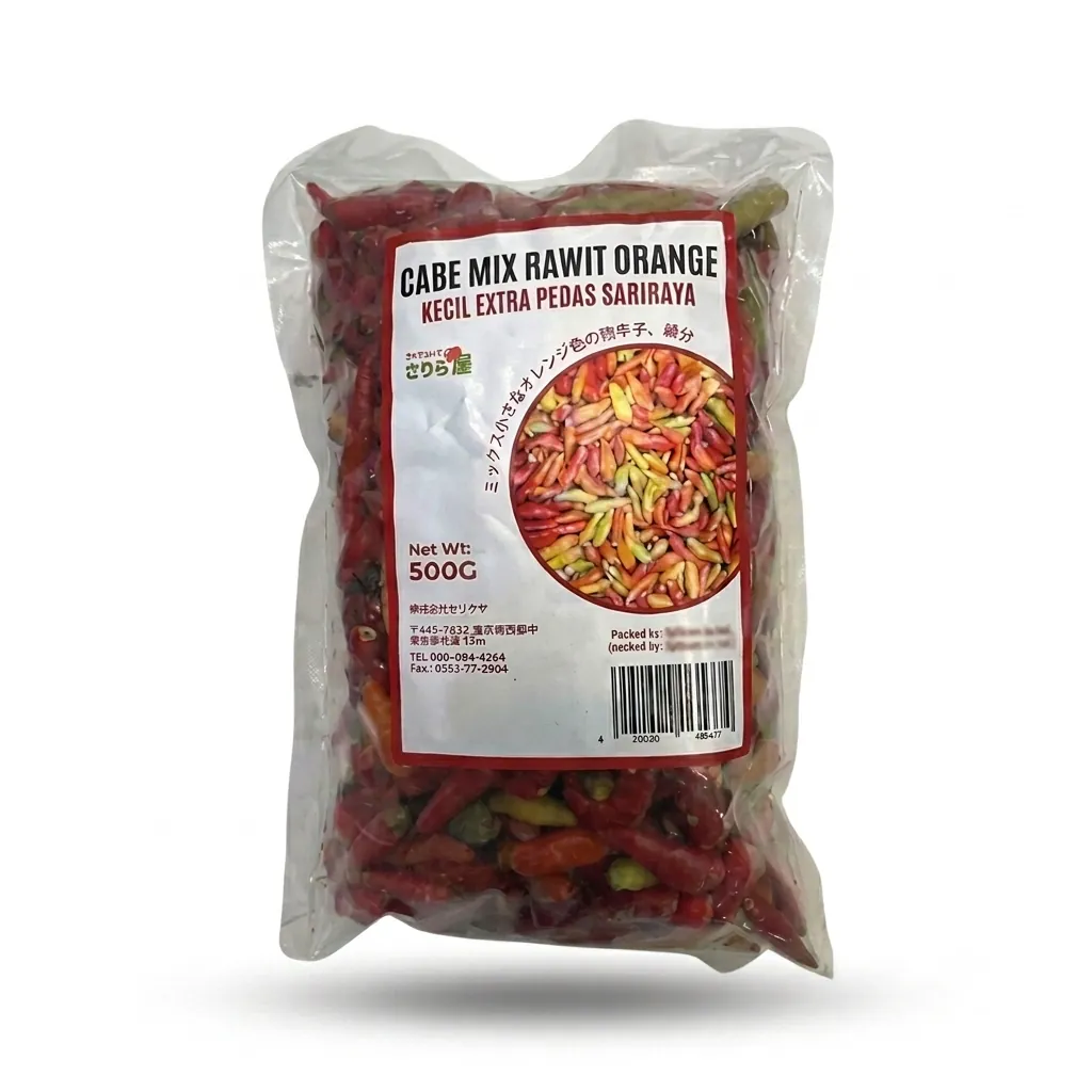 Cabe Mix Rawit Orange (Frozen Hot Chilli) (500g) Cabe Mix Rawit Orange (Frozen Hot Chilli) (500g)