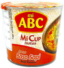 ABC Basu Sapi (Beef Flavor) Cup Noodles (60g) ABC Basu Sapi (Beef Flavor) Cup Noodles (60g)