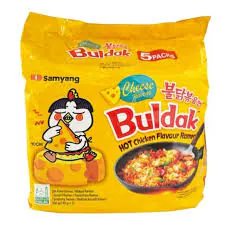 Buldak Cheese Flavor Ramen(single pack) (140g) (5pack)