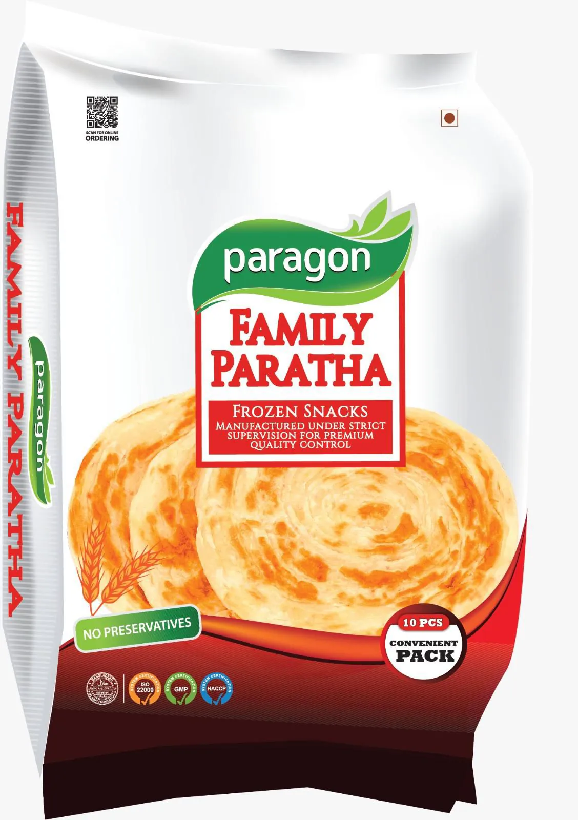 Plain Paratha 10 Pc (800g) by Paragon Popular Plain Paratha 10 Pc (800g) by Paragon Popular