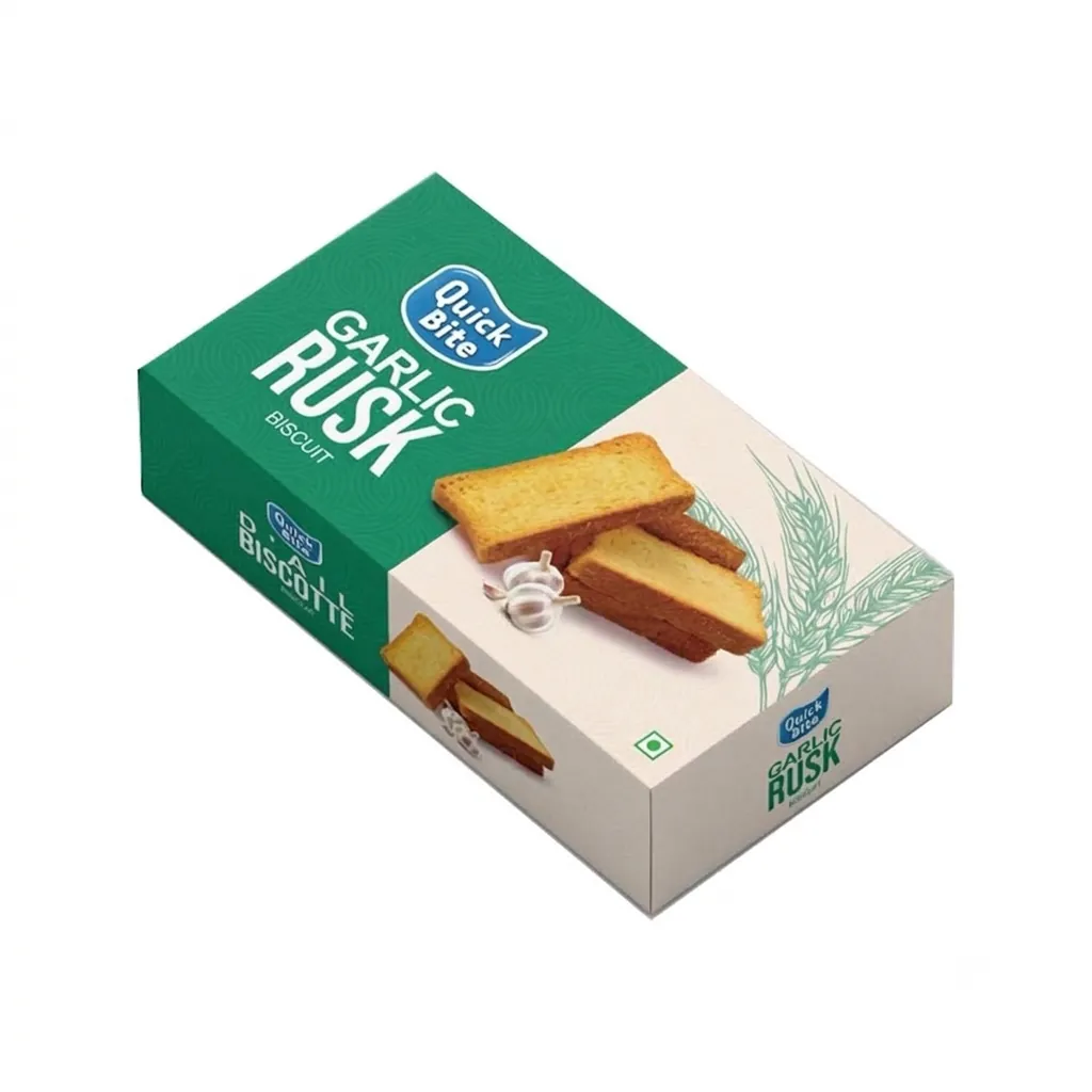 Quick Bite Garlic Rusk Biscuit 125g Quick Bite Garlic Rusk Biscuit 125g