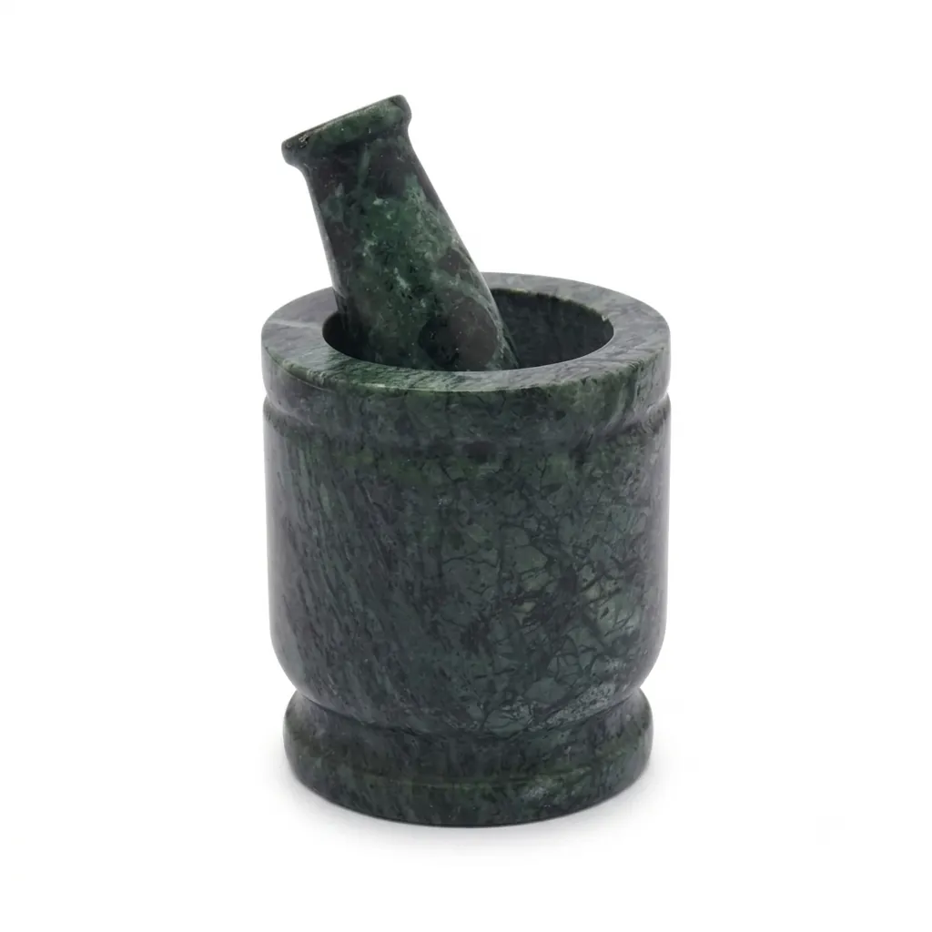 Green Marble Mortar & Pestle Set