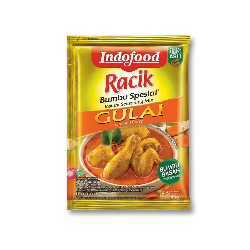 Indofood Racik Bumbu Spesial Gulai (Oriental Curry) (45g) Indofood Racik Bumbu Spesial Gulai (Oriental Curry) (45g)