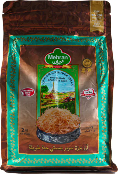 Basmoti Rice Long Grain Sella Mehran 5kg Basmoti Rice Long Grain Sella Mehran 5kg