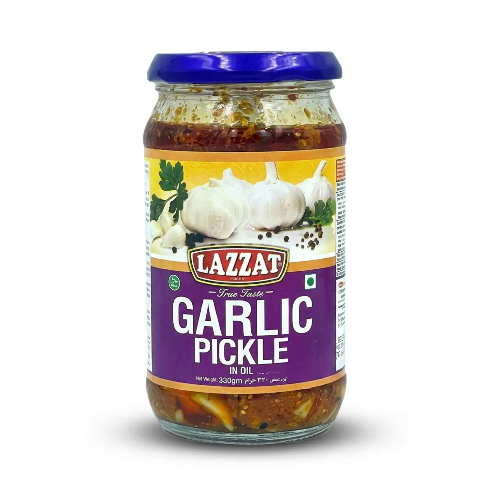 Lazzat Garlic Pickle In Oil (330ml)