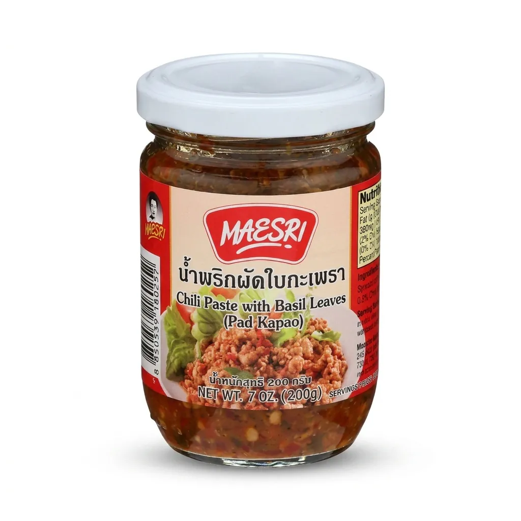 Maesri Chilli Paste With Basil Leaves (Pad Kapao) (200g)