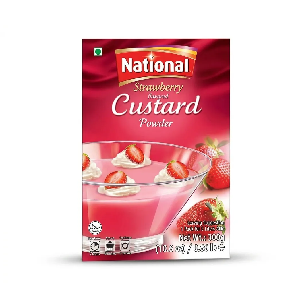 National Custard Powder Strawberry (300g)