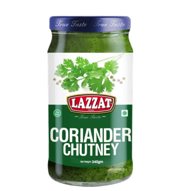 Lazzat Coriander Chutney (340g) コリアンダーチャツネ