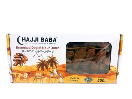 Hajibaba Deglet Nour Dates (Branched) 500g