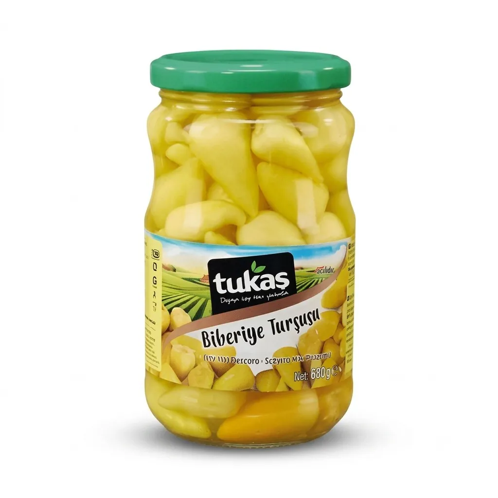Tukas Pickled Tiny Hot Peppers (680g)