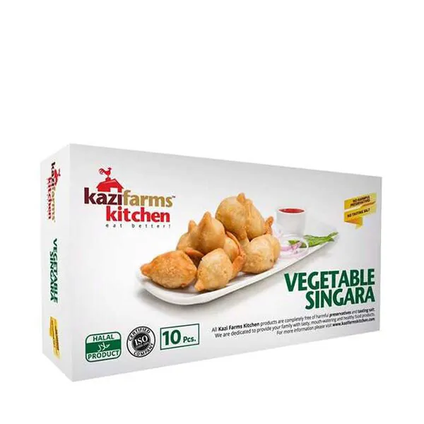 Vegetable Singara 10 pcs 300 gm by Kazifarms Vegetable Singara 10 pcs 300 gm by Kazifarms