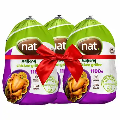 Nat Chicken Whole (1100g x 3pcs = 3.3kg) (Combo offer) Nat Chicken Whole (1100g x 3pcs = 3.3kg) (Combo offer)