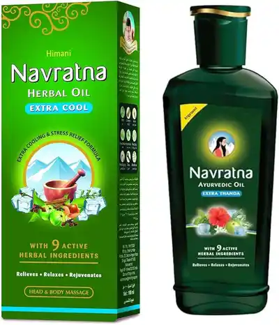 Navratna Ayurvedic Oil Green (Extra Cool) (100ml) Navratna Ayurvedic Oil Green (Extra Cool) (100ml)