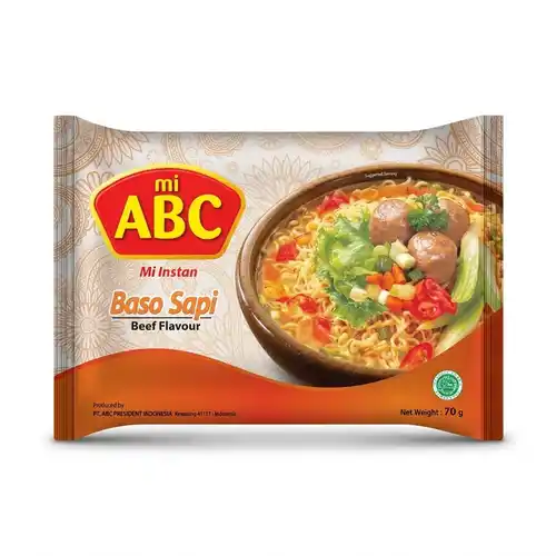 ABC Baso Sapi (Beef Flavor) Noodles(70g) ABC Baso Sapi (Beef Flavor) Noodles(70g)