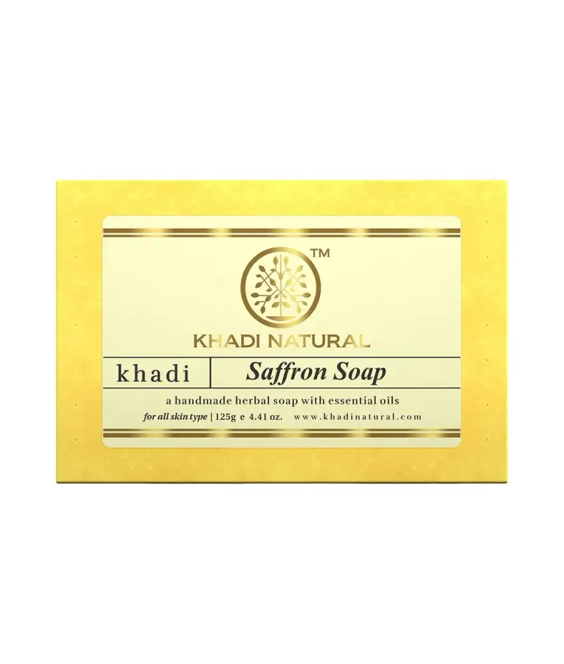 Khadi Natural Saffron Soap (125g)