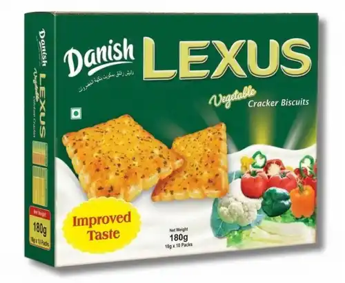 Danish Lexus Vegetable Cracker Biscuit 180g