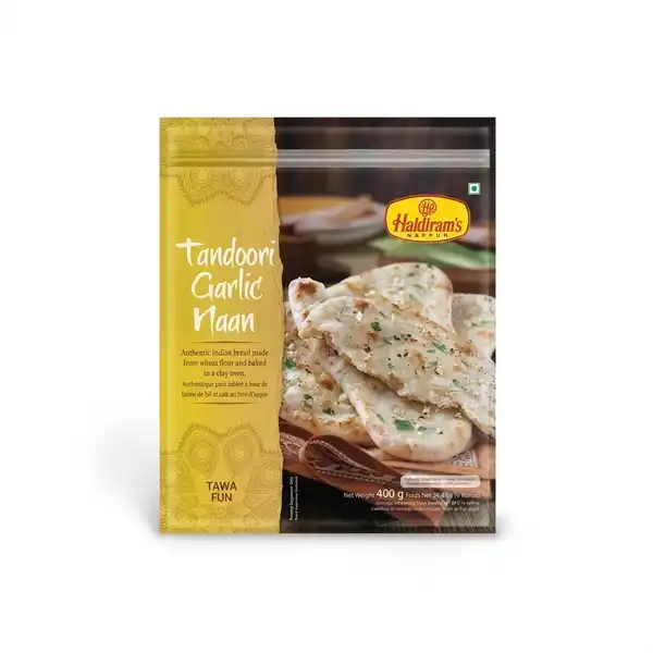 Haldiram’s Tandoori Garlic Naan (400g) Haldiram’s Tandoori Garlic Naan (400g)