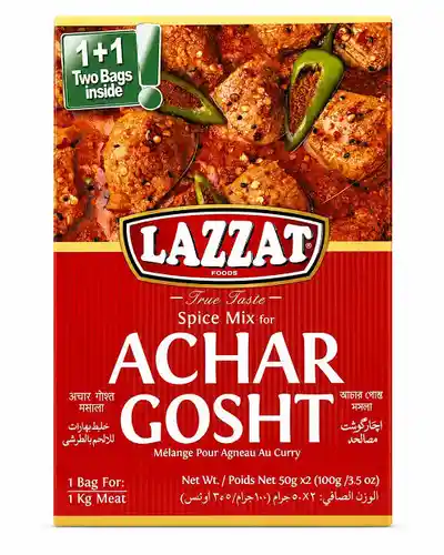 Lazzat Achar Gosht Masala Spice Mi1x (50g) Lazzat Achar Gosht Masala Spice Mi1x (50g)