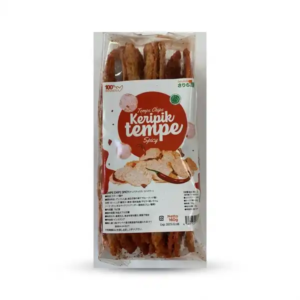 Keripik Tempe Chips Spicy (160g) Keripik Tempe Chips Spicy (160g)