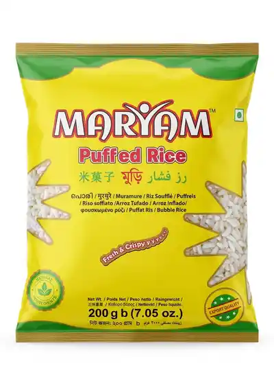 Maryam Puffed Rice / Mori / Muri 200g Maryam Puffed Rice / Mori / Muri 200g