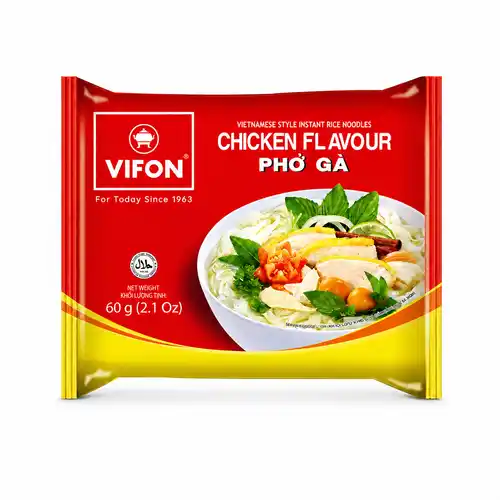 Vifon Instant Rice Noodles/ Phở Gà (Chicken Flavour) (60g) Vifon Instant Rice Noodles/ Phở Gà (Chicken Flavour) (60g)