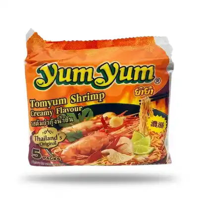 Yum Yum Tomyum Shrimp Creamy Flavour 5pcs (350g) Yum Yum Tomyum Shrimp Creamy Flavour 5pcs (350g)